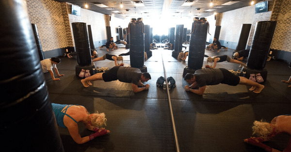 UDAR Kickboxing Gym in Long Beach NY planks